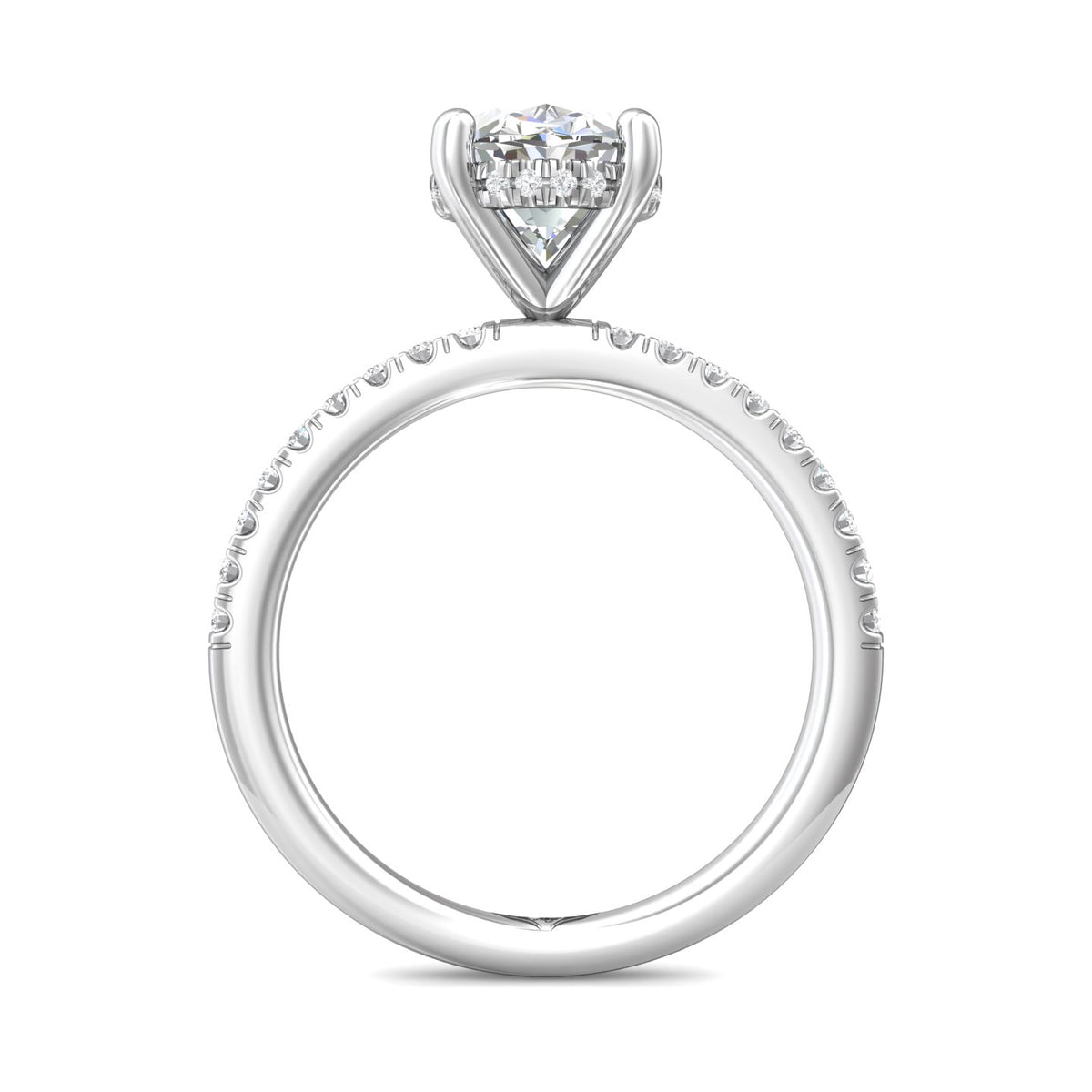 1/4ct. t.w. Diamond Engagement Ring in 14K White Gold
