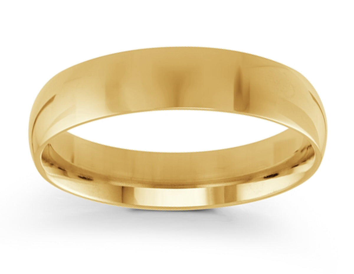 5mm Wedding Ring in 14K Yellow Gold