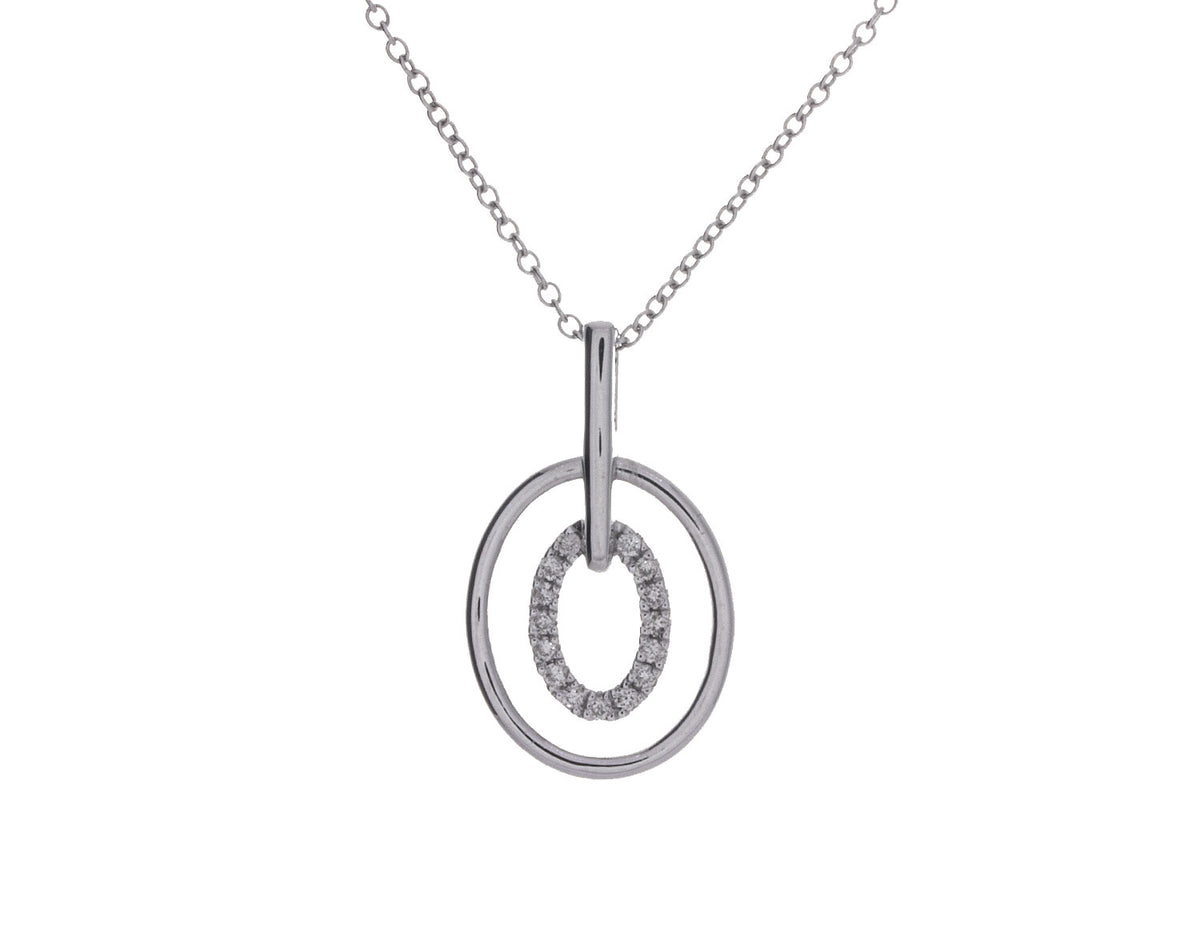 1/10ct. t.w. Diamond Pendant in Sterling Silver