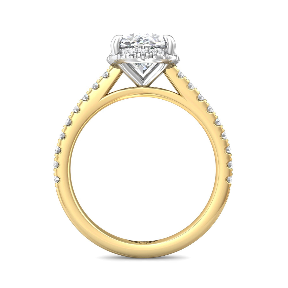 1/3ct. t.w. Diamond Engagement Ring in 14K Yellow and White Gold