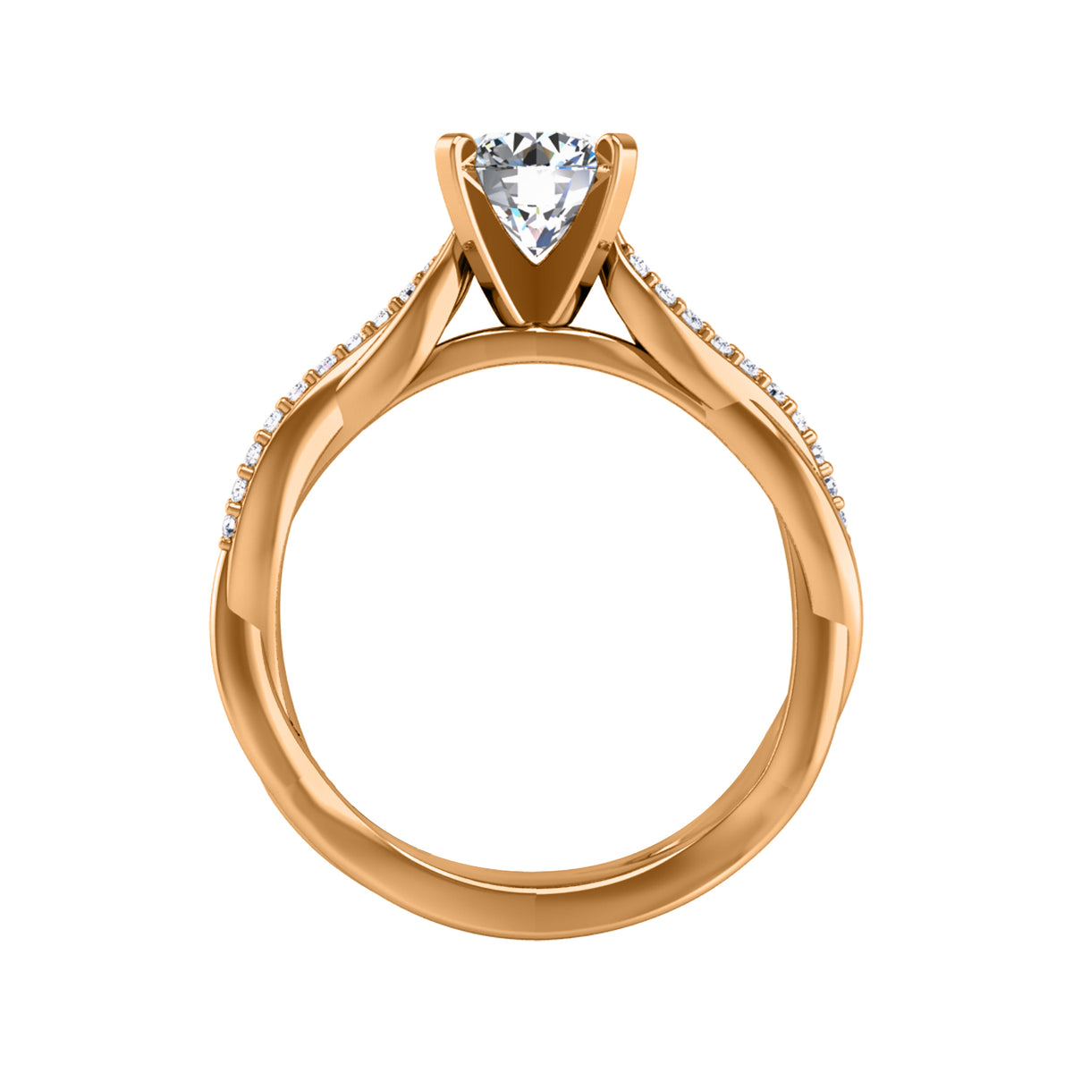 1/10ct. t.w. Diamond Engagement Ring in 14K Yellow Gold