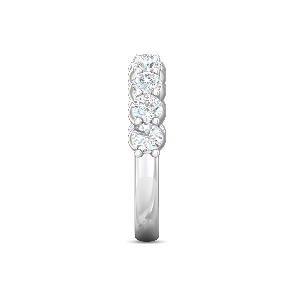 1 1/4ct. t.w. Diamond Wedding Ring in 14K White Gold