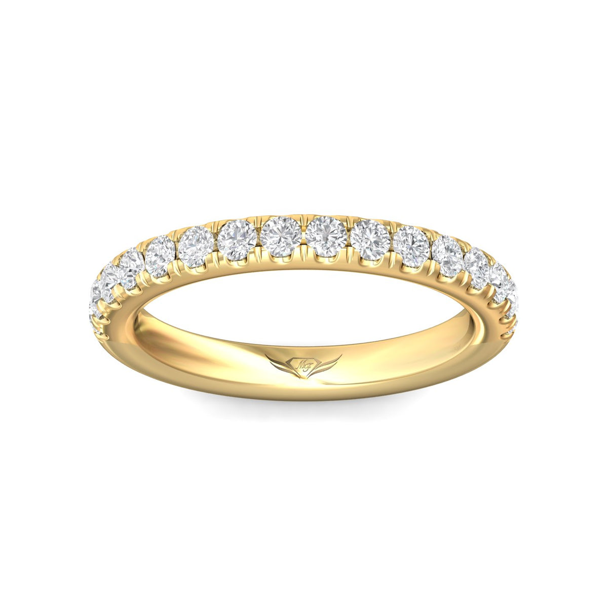 1/2ct. t.w. Round Cut Diamond Wedding Ring in 14K Yellow Gold