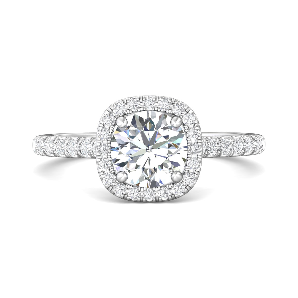 1/3ct. t.w. Diamond Engagement Ring in 14K White Gold