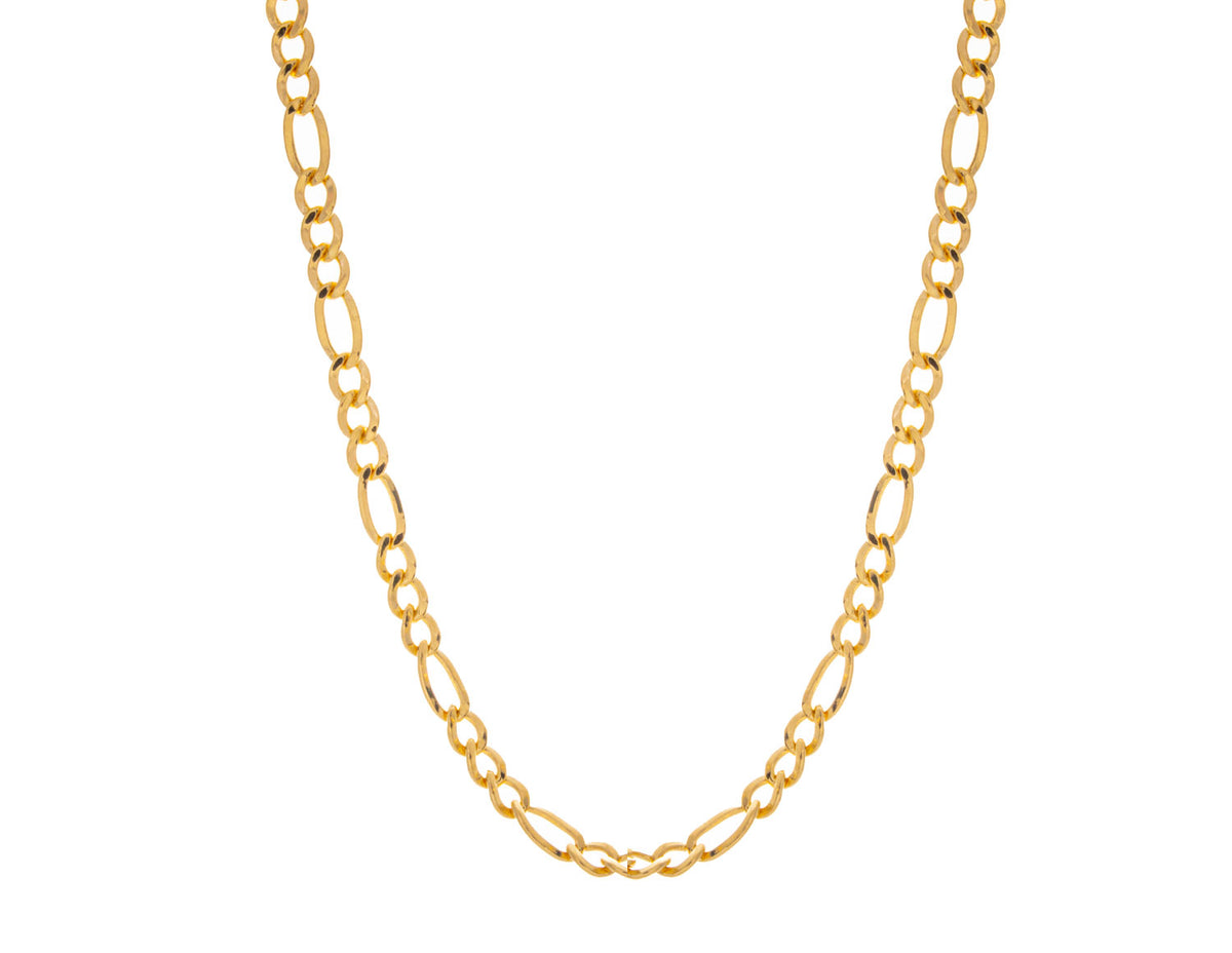 20" Figaro Chain in 14K Yellow Gold
