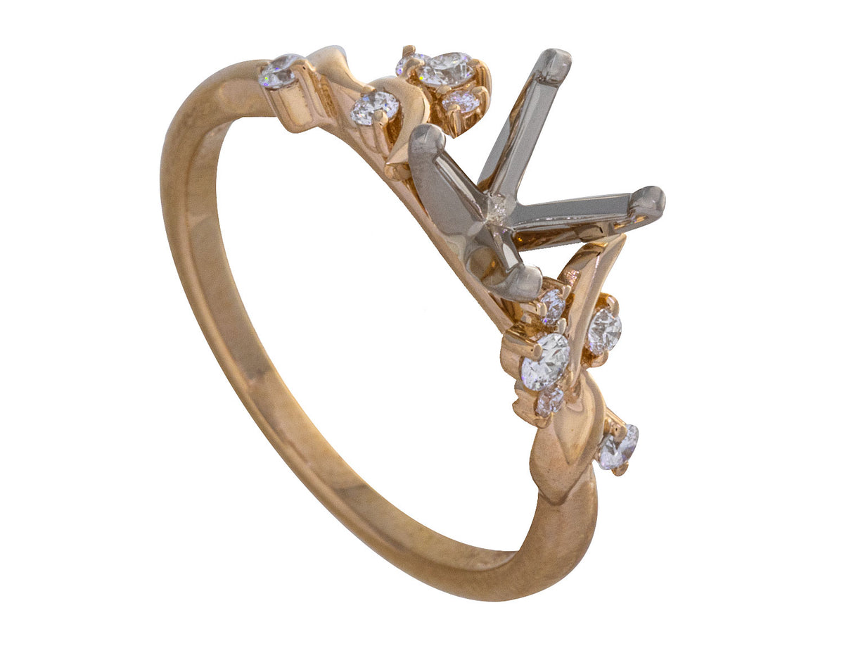 1/6ct. t.w. Diamond Engagement Ring in 14K Yellow Gold