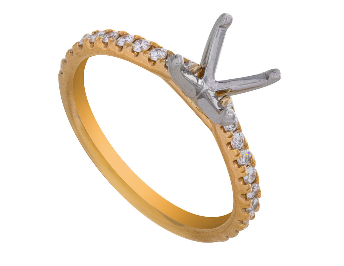 1/4ct. t.w. Kessler 81 Diamond Engagement Ring in 18K Yellow Gold