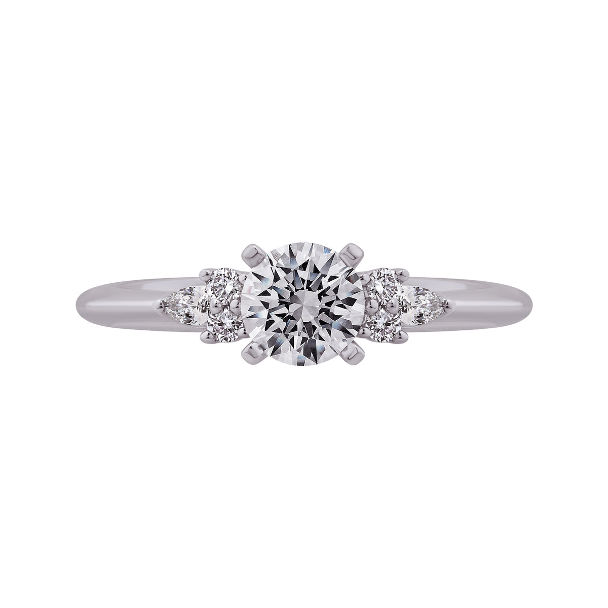 1/7ct. t.w. Diamond Engagement Ring in 14K White Gold