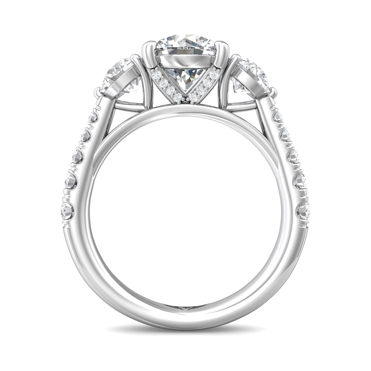 1 1/6ct. t.w. Diamond Engagement Ring in 14K White Gold