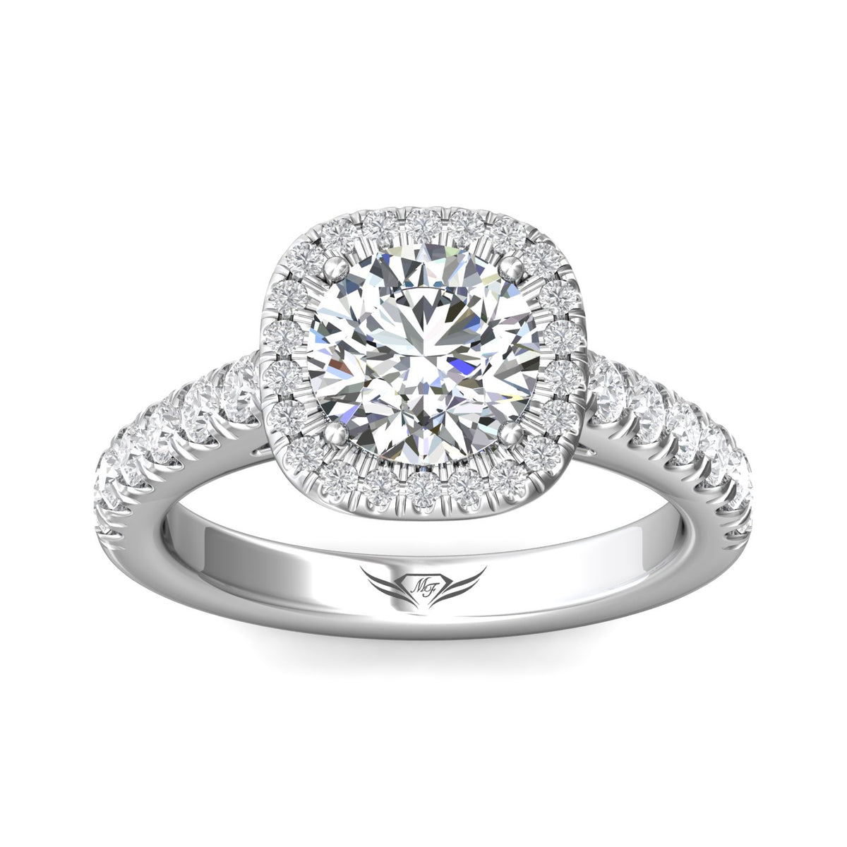 3/4ct. t.w. Diamond Engagement Ring in 14K White Gold