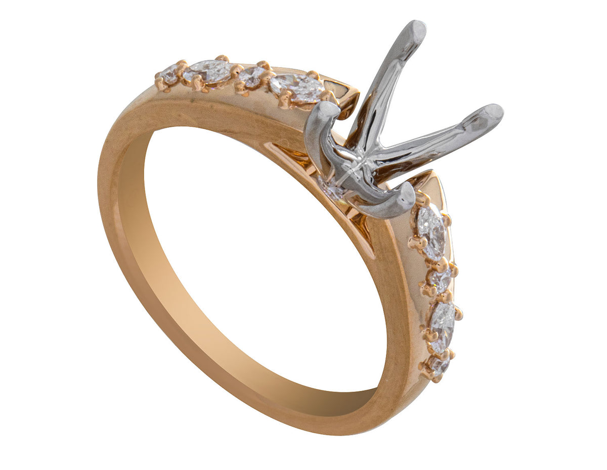 1/4ct. t.w. Diamond Engagement Ring in 14K Yellow Gold