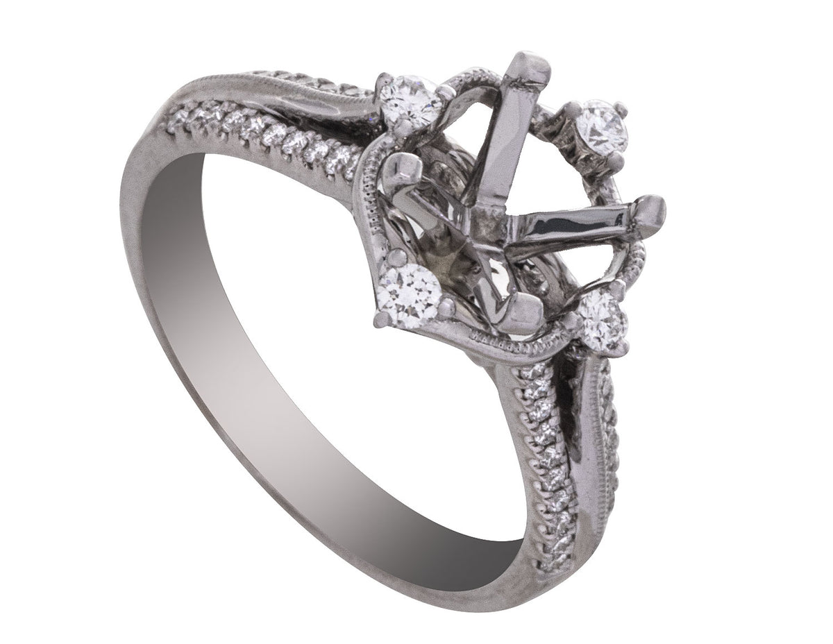 1/4ct. t.w. Diamond Engagement Ring in 14K White Gold