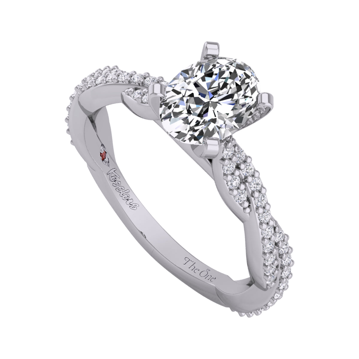 1/4ct. t.w. Diamond Engagement Ring in 14K White Gold