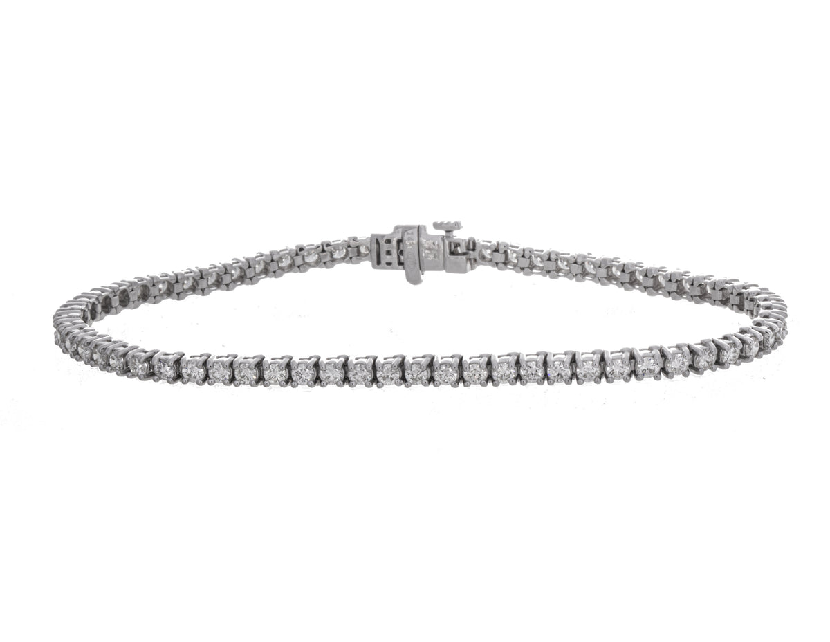 3ct. t.w. Diamond Tennis Bracelet in 14K White Gold