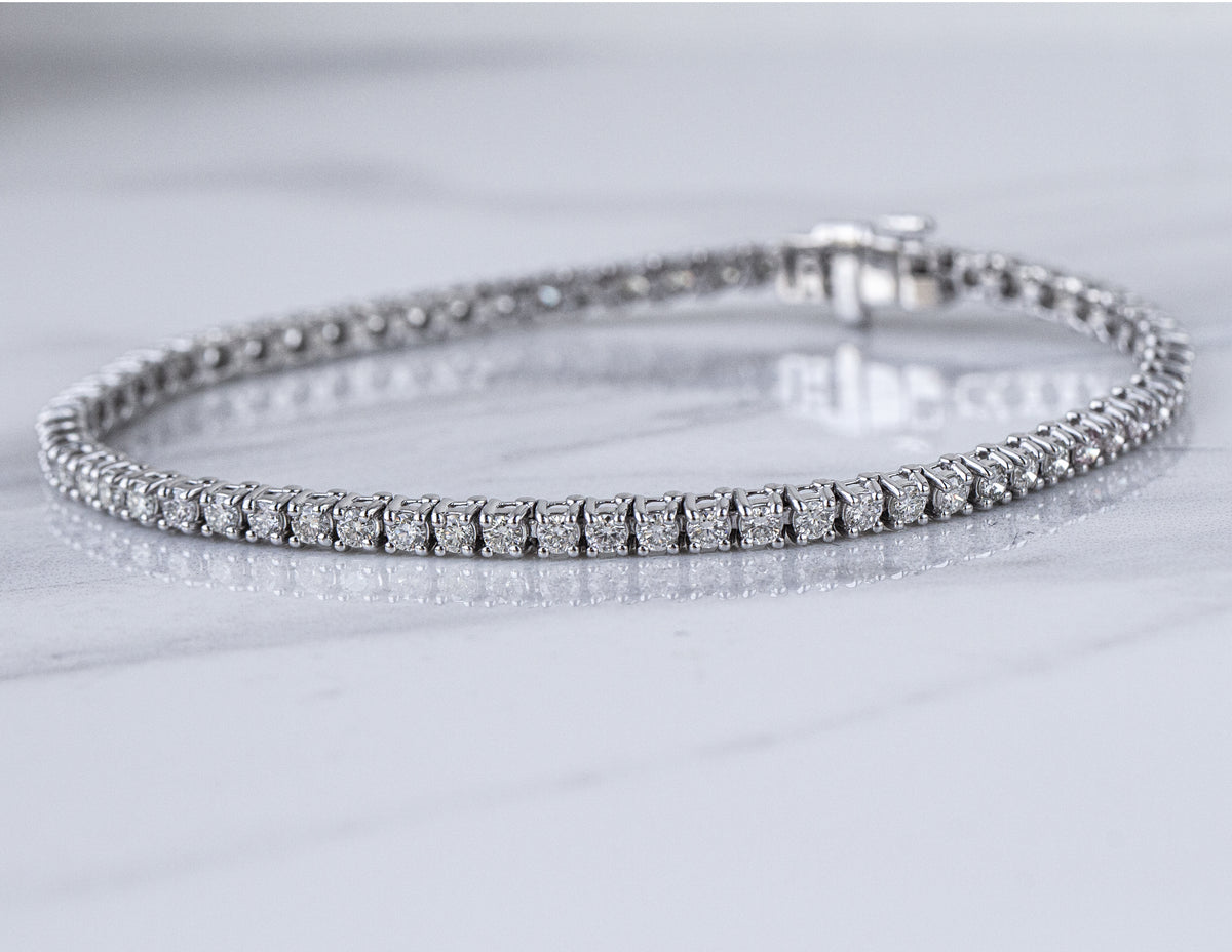 3ct. t.w. Diamond Tennis Bracelet in 14K White Gold