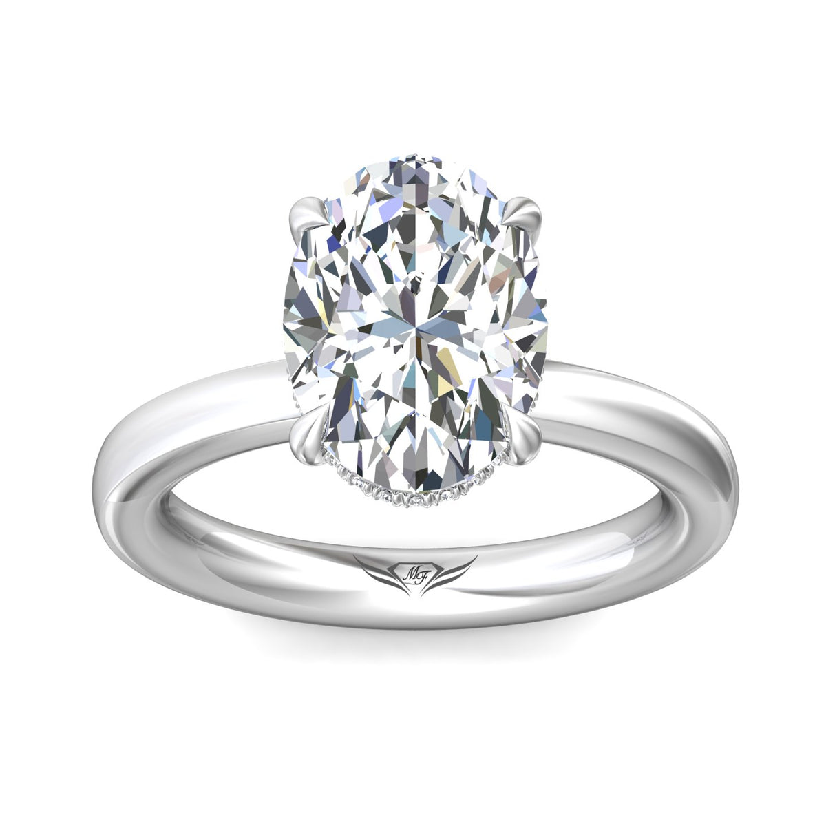 .05ct. t.w. Diamond Engagement Ring in 14K White Gold