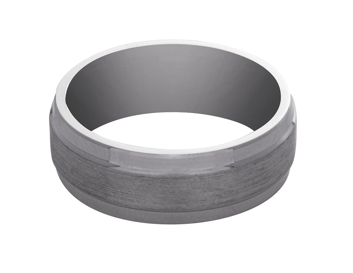 8mm High Polish Men's Wedding Band in Cobalt Chrome