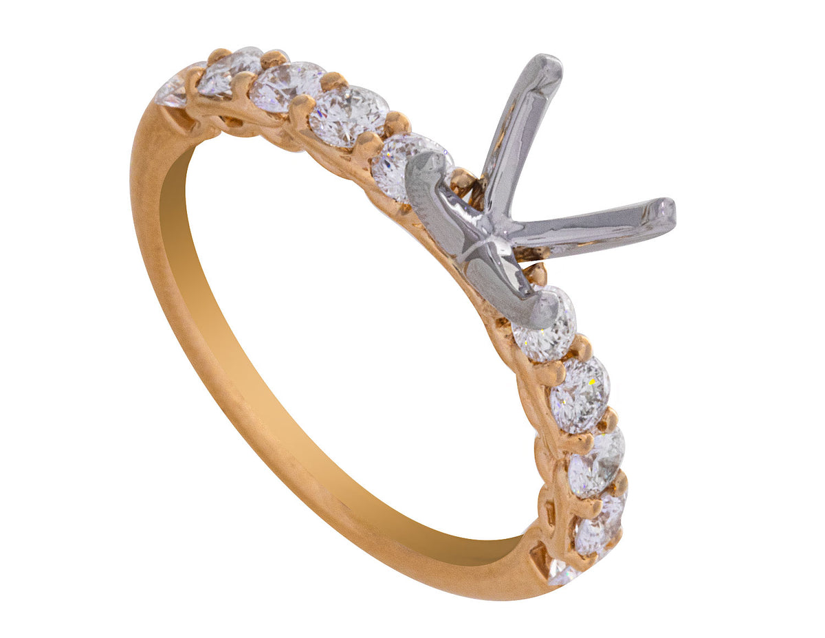 3/4ct. t.w. Kessler 81 Diamond Engagement Ring in 18K Yellow Gold