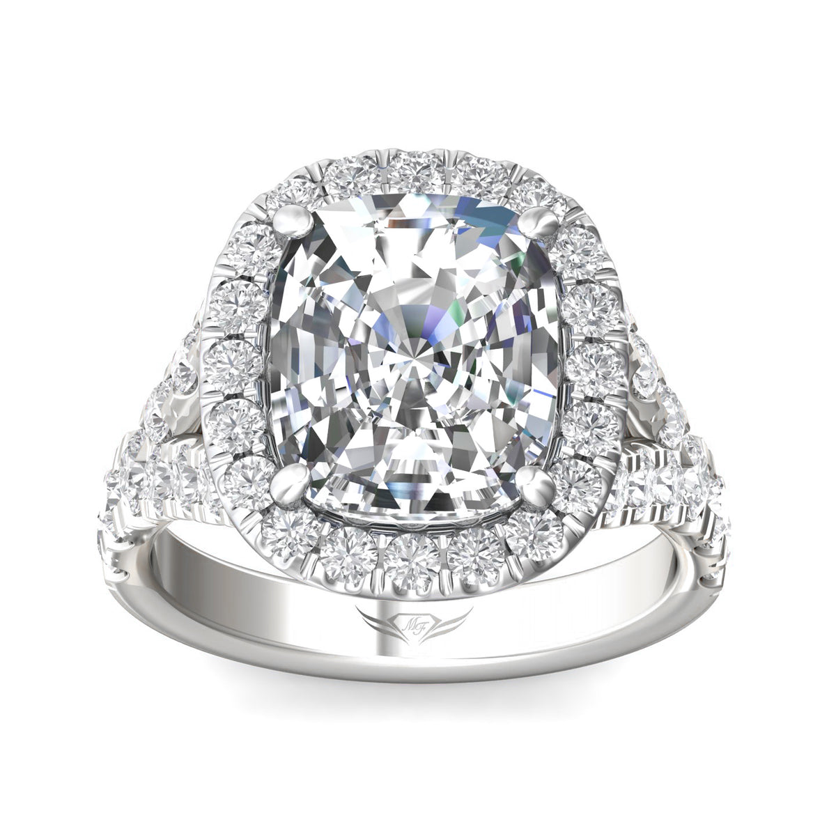 1 5/8ct. t.w. Diamond Engagement Ring in 14K White Gold