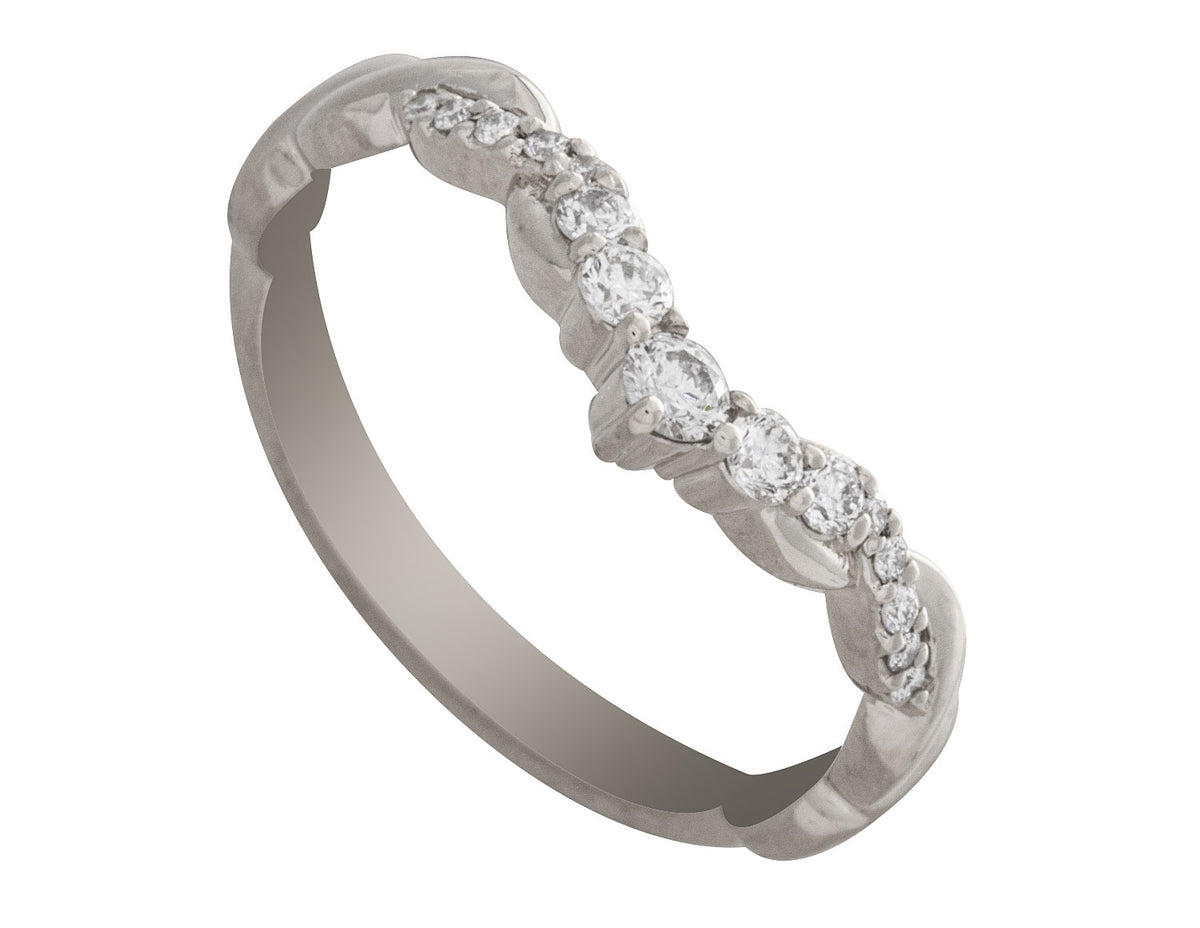 1/5ct. t.w. Diamond Wedding Band in 14K White Gold