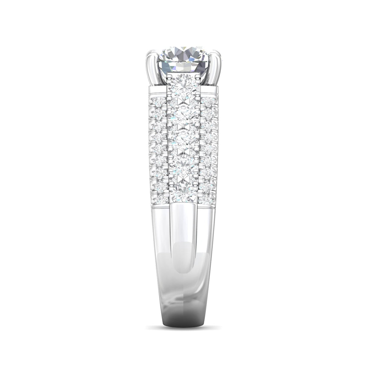 1 1/5ct. t.w. Diamond Engagement Ring in 14K White Gold