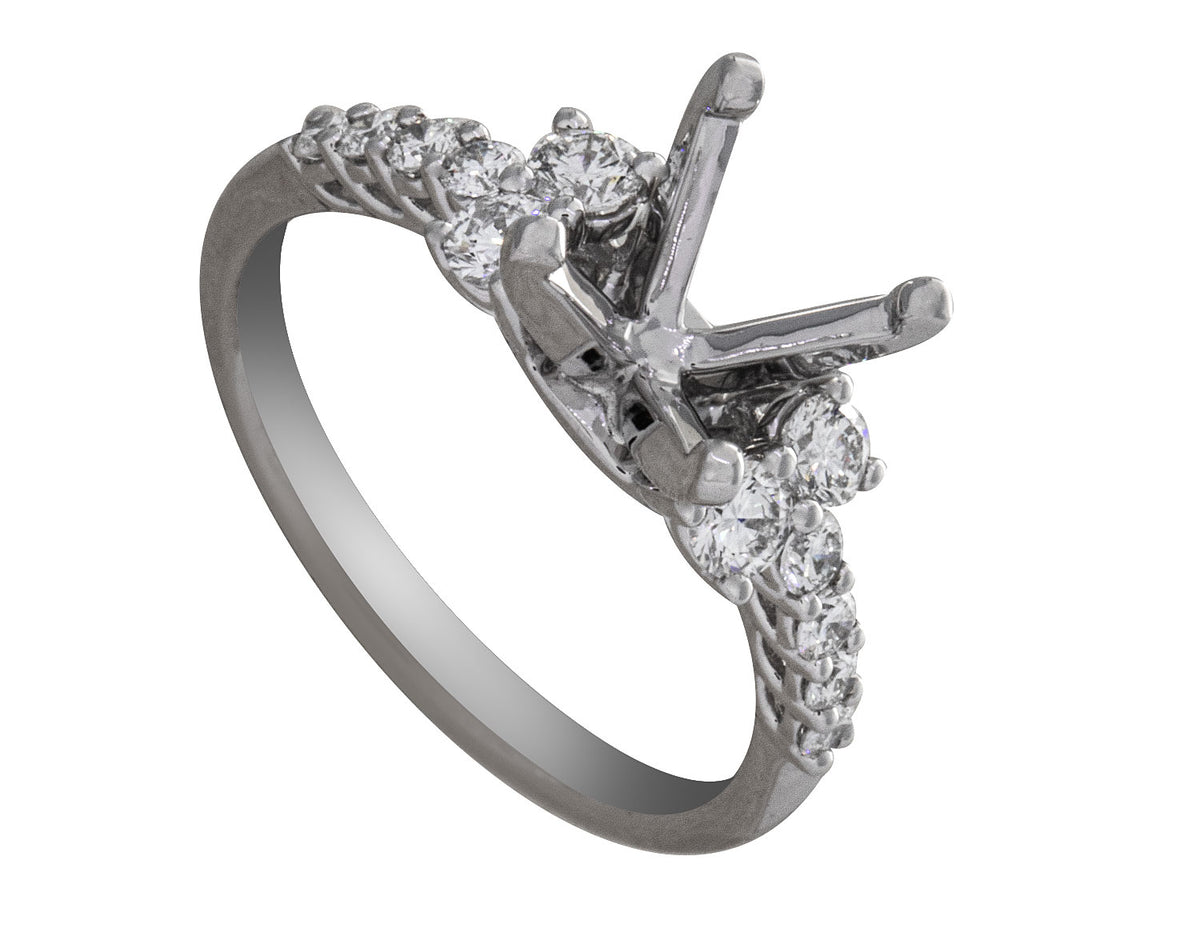 1/2ct. t.w. Diamond Engagement Ring in 14K White Gold