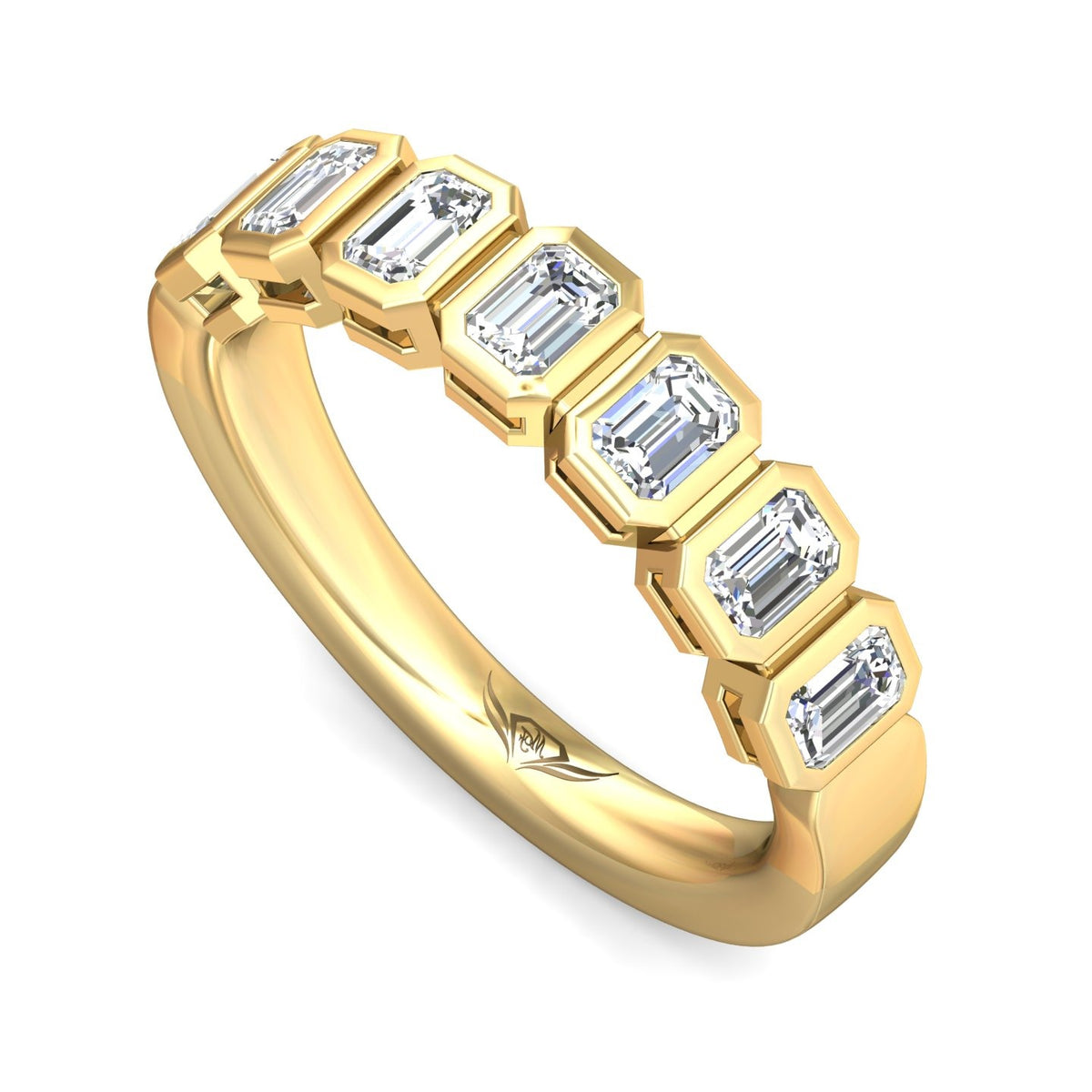1ct. t.w. Emerald Cut Diamond Anniversary Ring in 14K White Gold