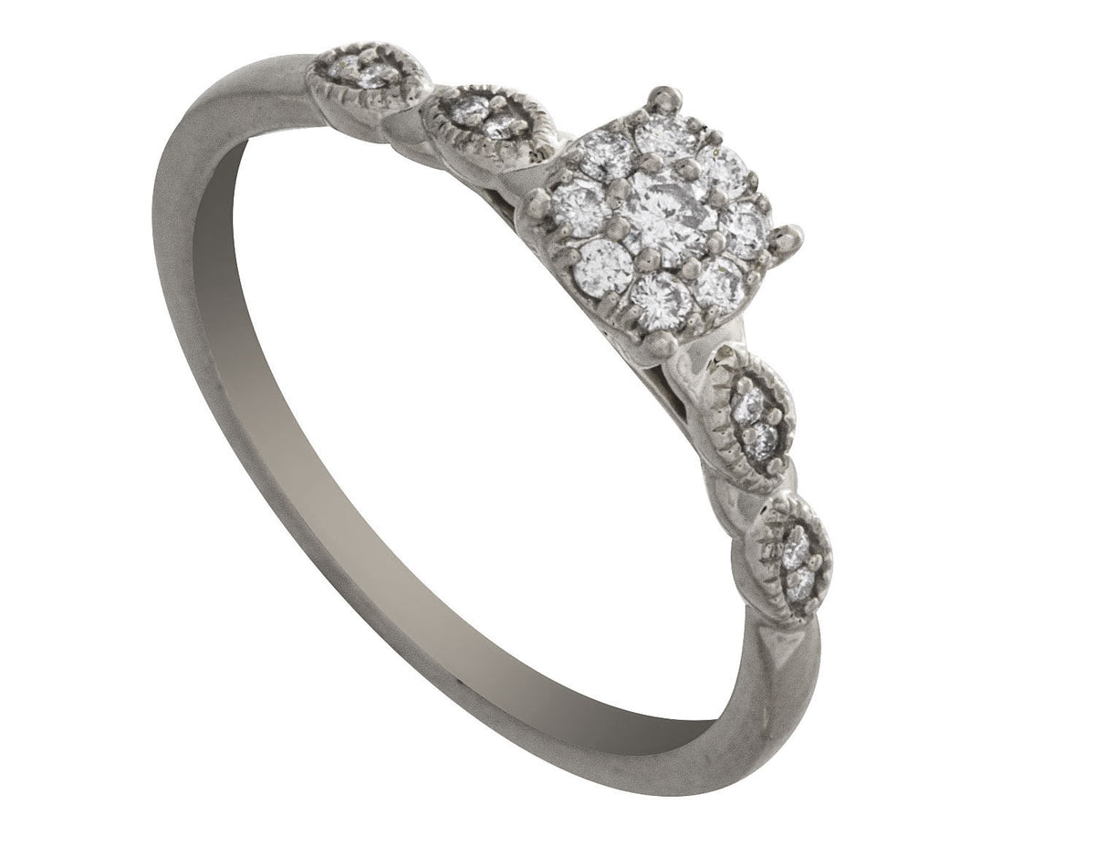 1/6ct. t.w. Diamond Promise Ring in 10K White Gold