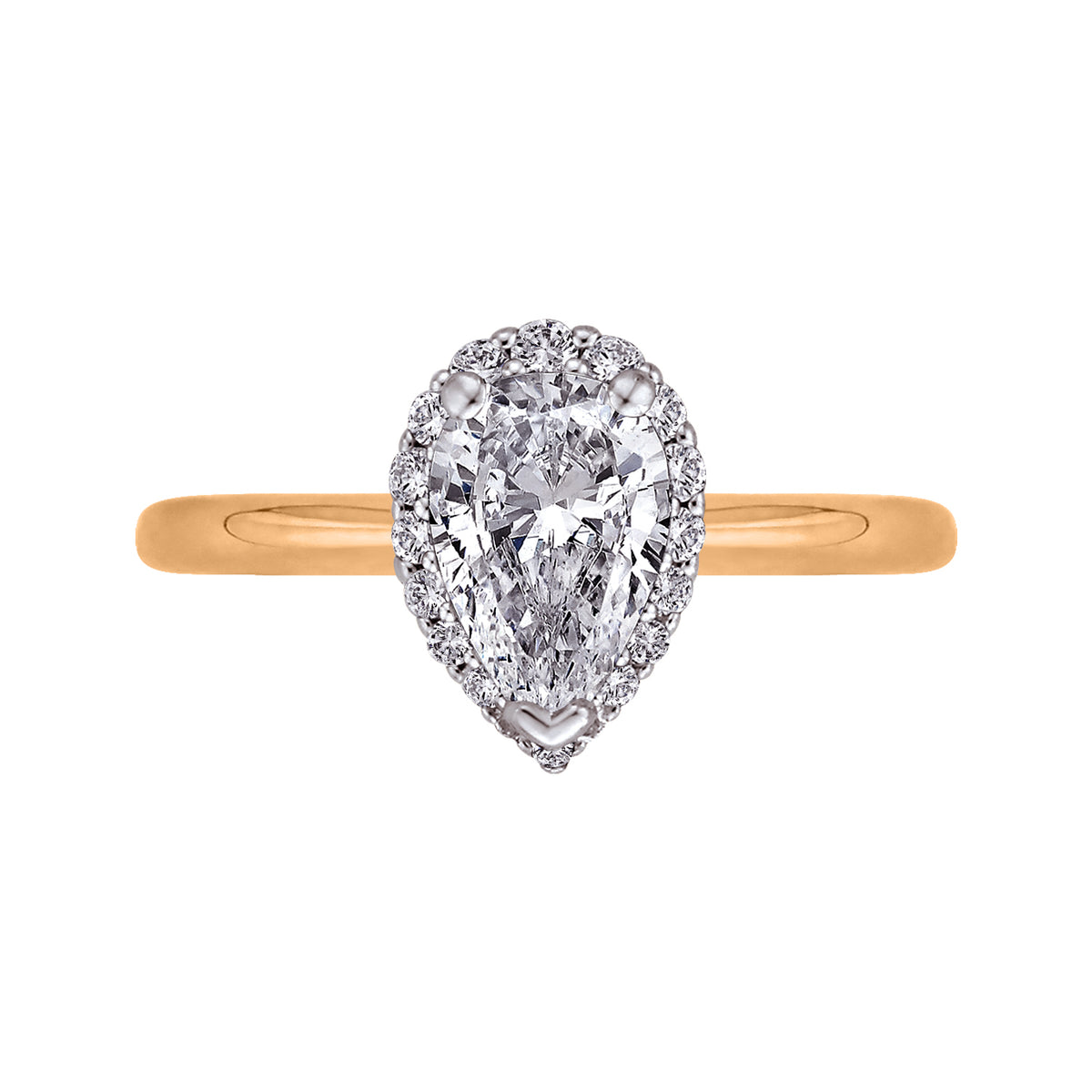 1/5ct. t.w. Diamond Engagement Ring in 14K White and Yellow Gold
