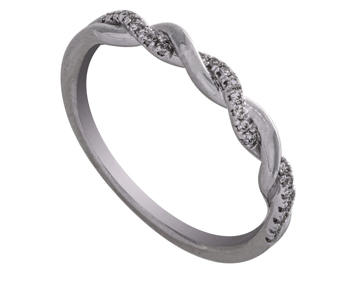 1/10ct. t.w. Diamond Fashion Ring in 14K White Gold