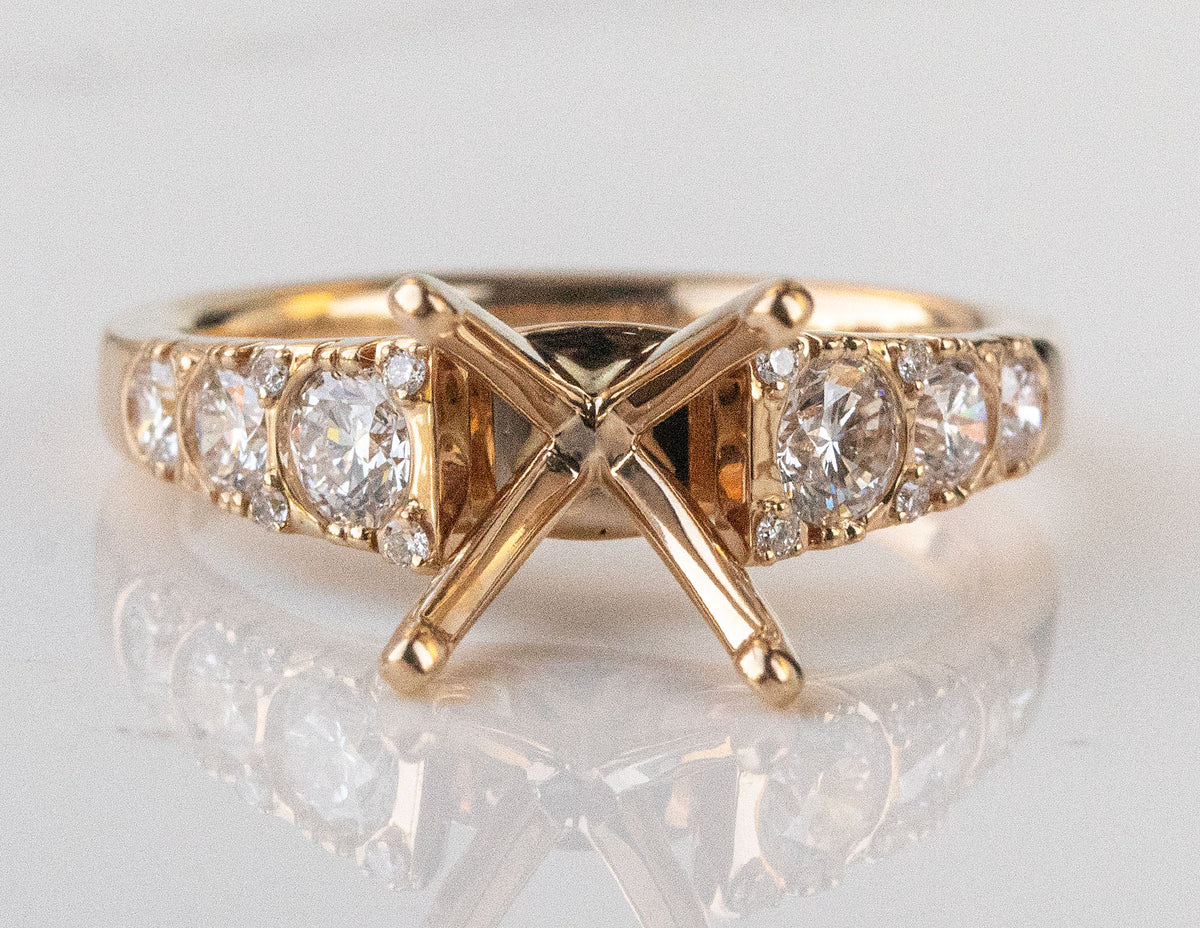 5/8ct. t.w. Diamond Engagement Ring in 14K Yellow Gold