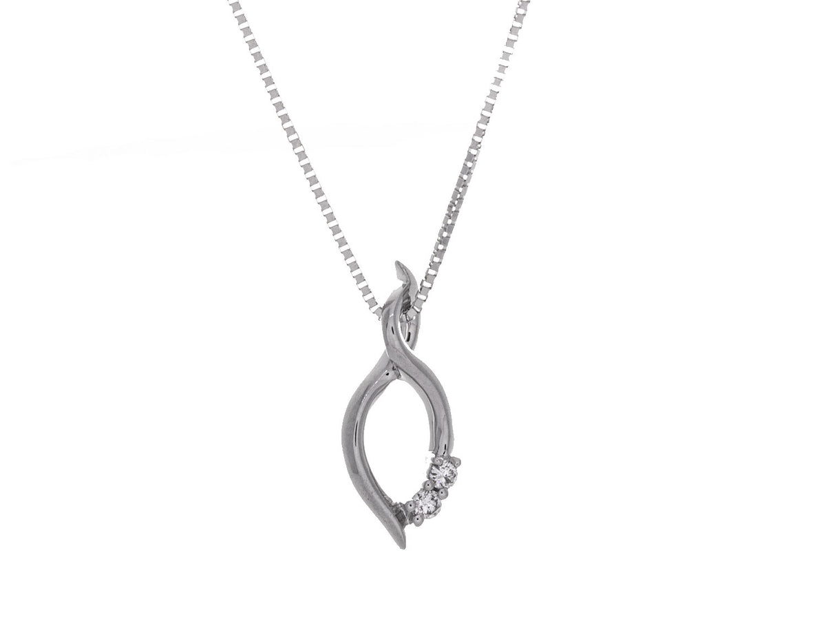 .05ct. t.w. Diamond Pendant in 10K White Gold