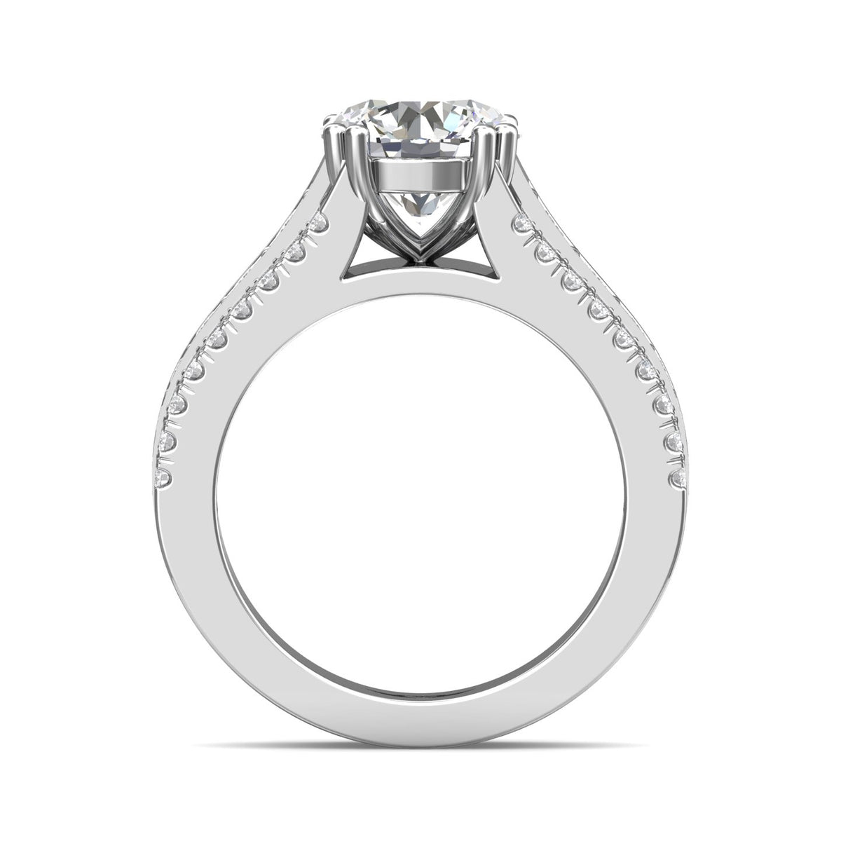 .04ct. t.w. Diamond Engagement Ring in 14K White Gold