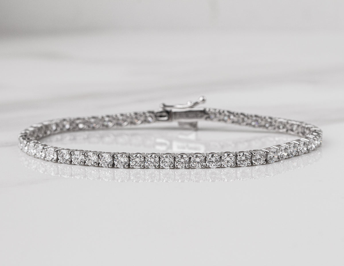 7ct. t.w. Newborn Lab Created Diamond Tennis Bracelet in 14K White Gold