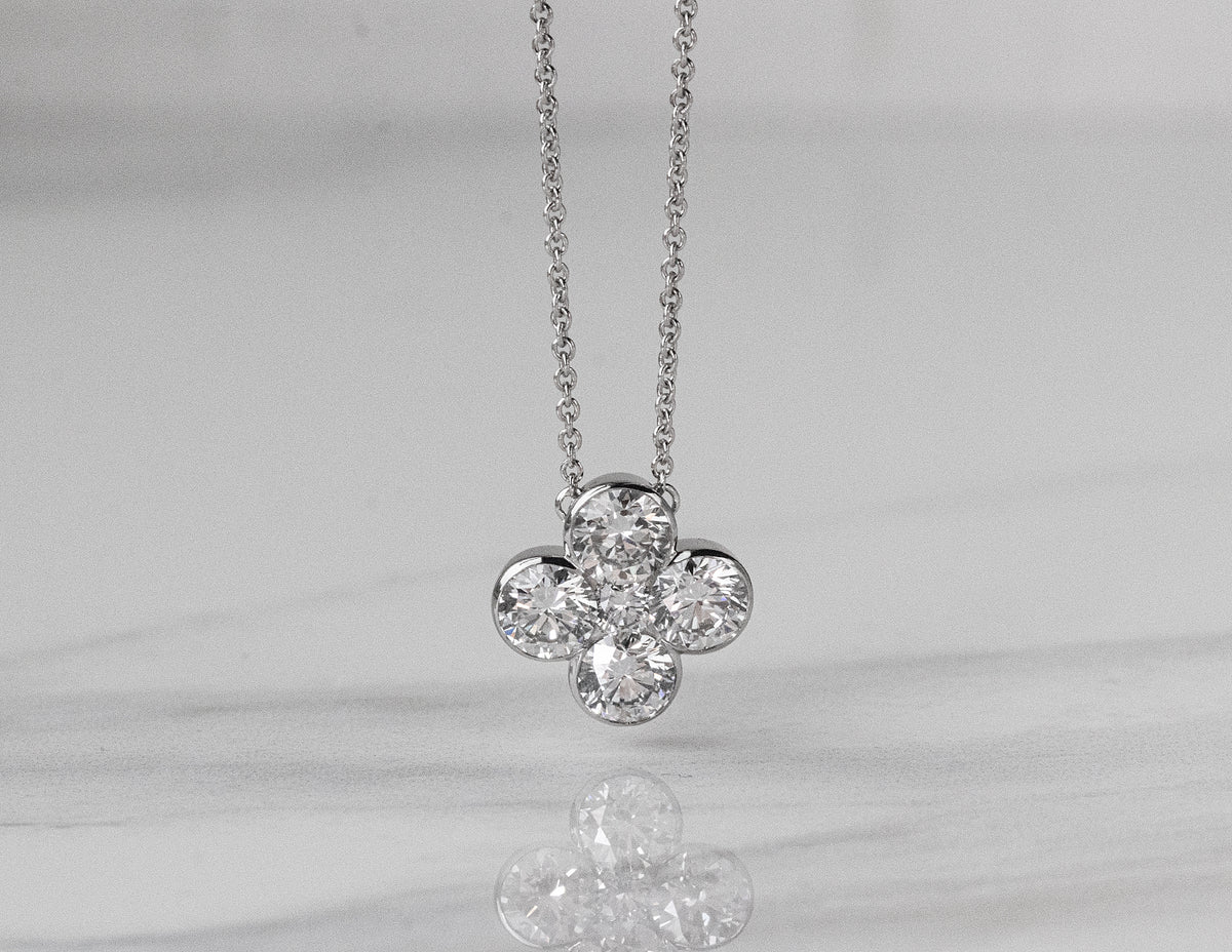 1 5/8ct. t.w. Newborn Lab Created Diamond Fashion Pendant in 14K White Gold