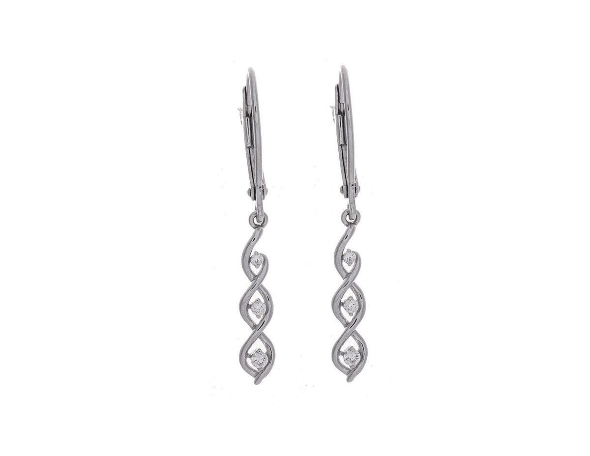 1/10ct. t.w. Kessler 81 Diamond Earrings in Sterling Silver