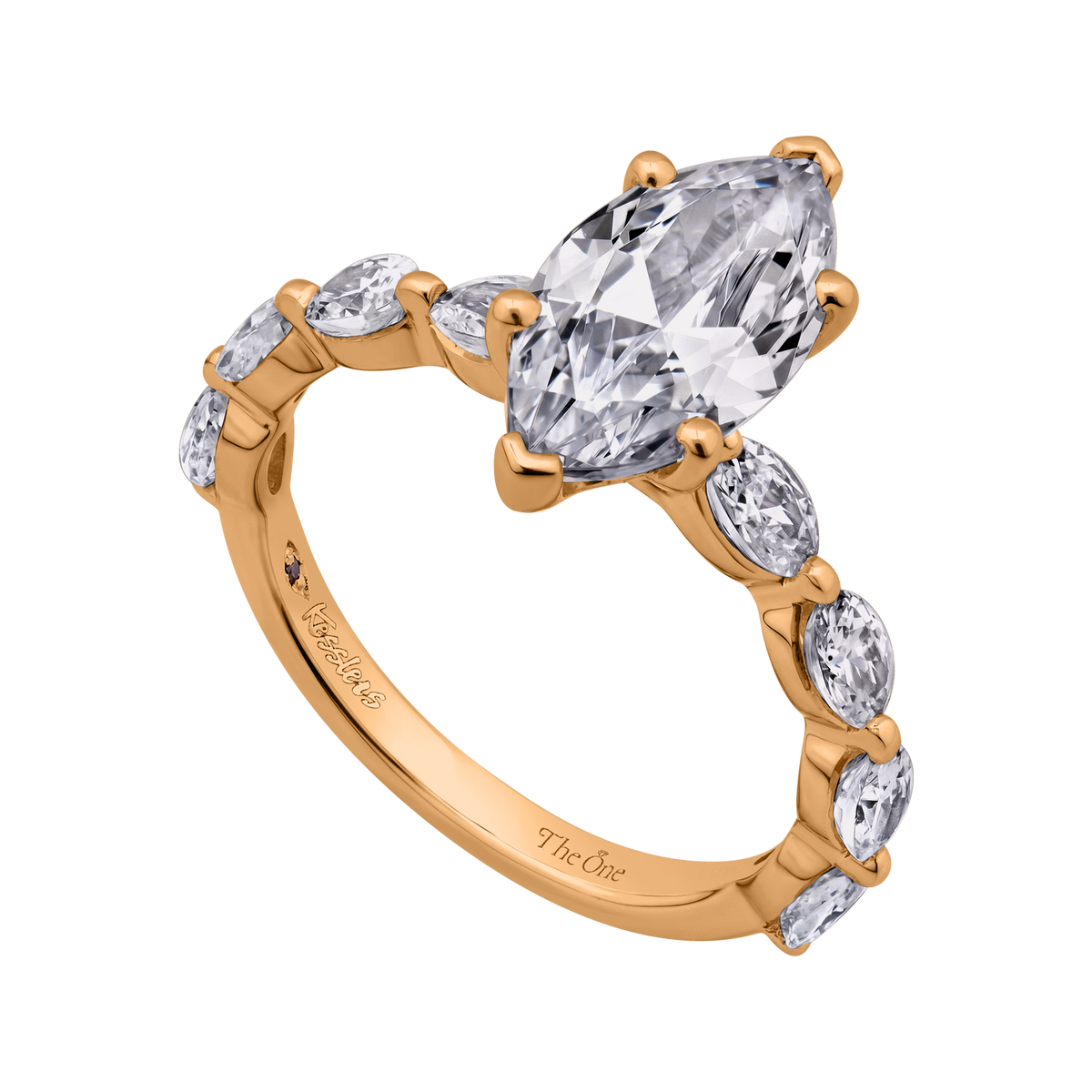7/8ct. t.w. Diamond Engagement Ring in 14K Yellow Gold