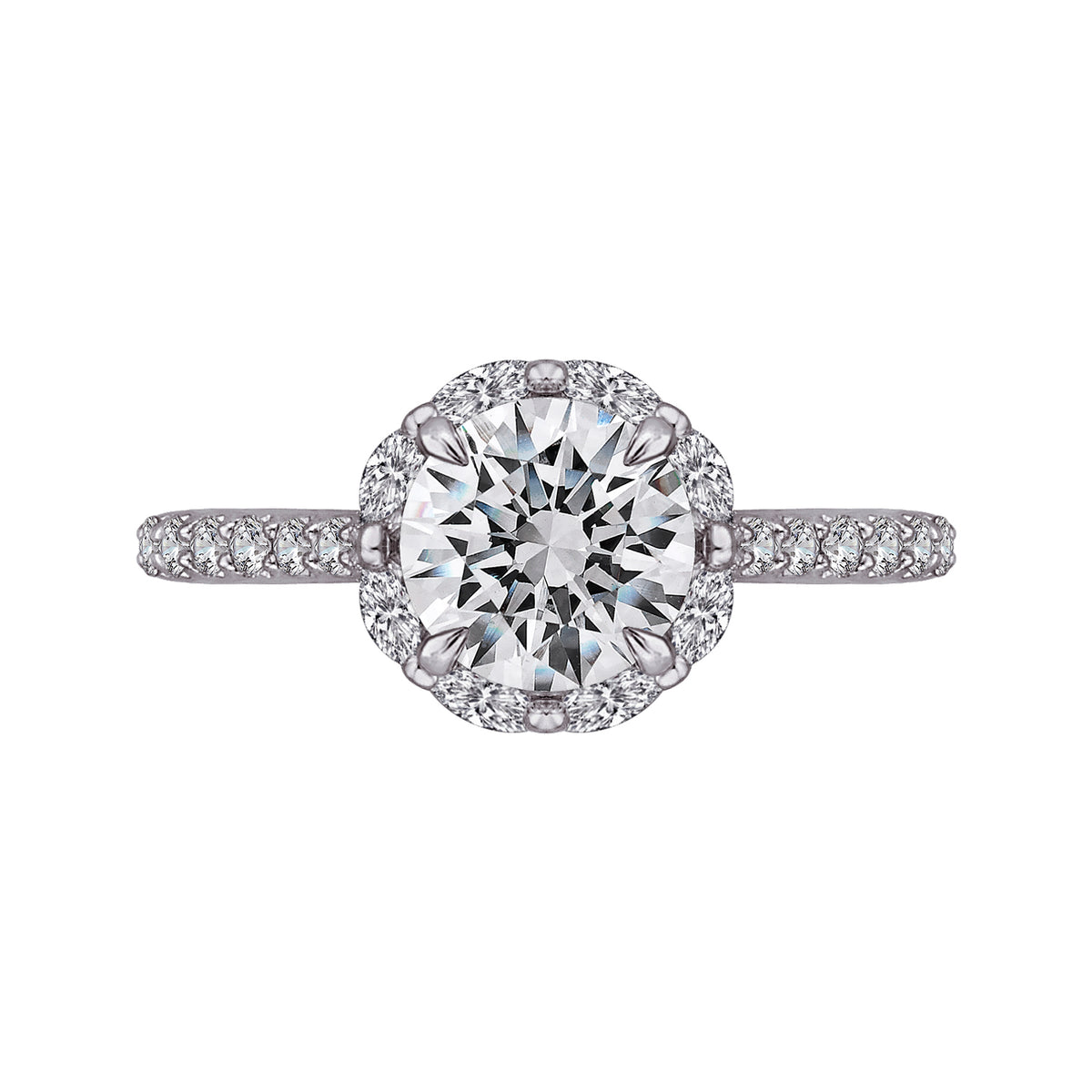 1 1/4ct. t.w. Diamond Engagement Ring in 14K White Gold