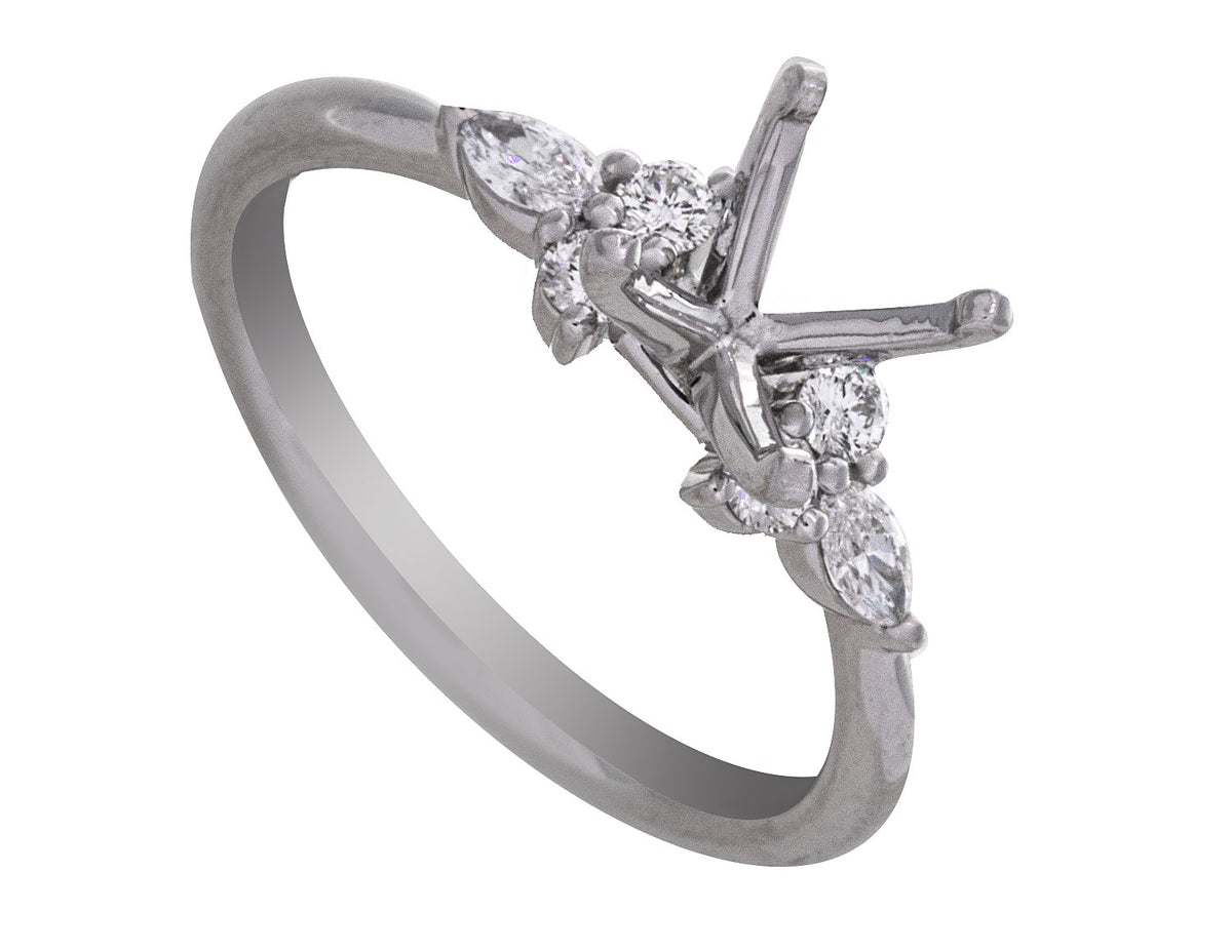 1/4ct. t.w. Kessler 81 Diamond Engagement Ring in Platinum