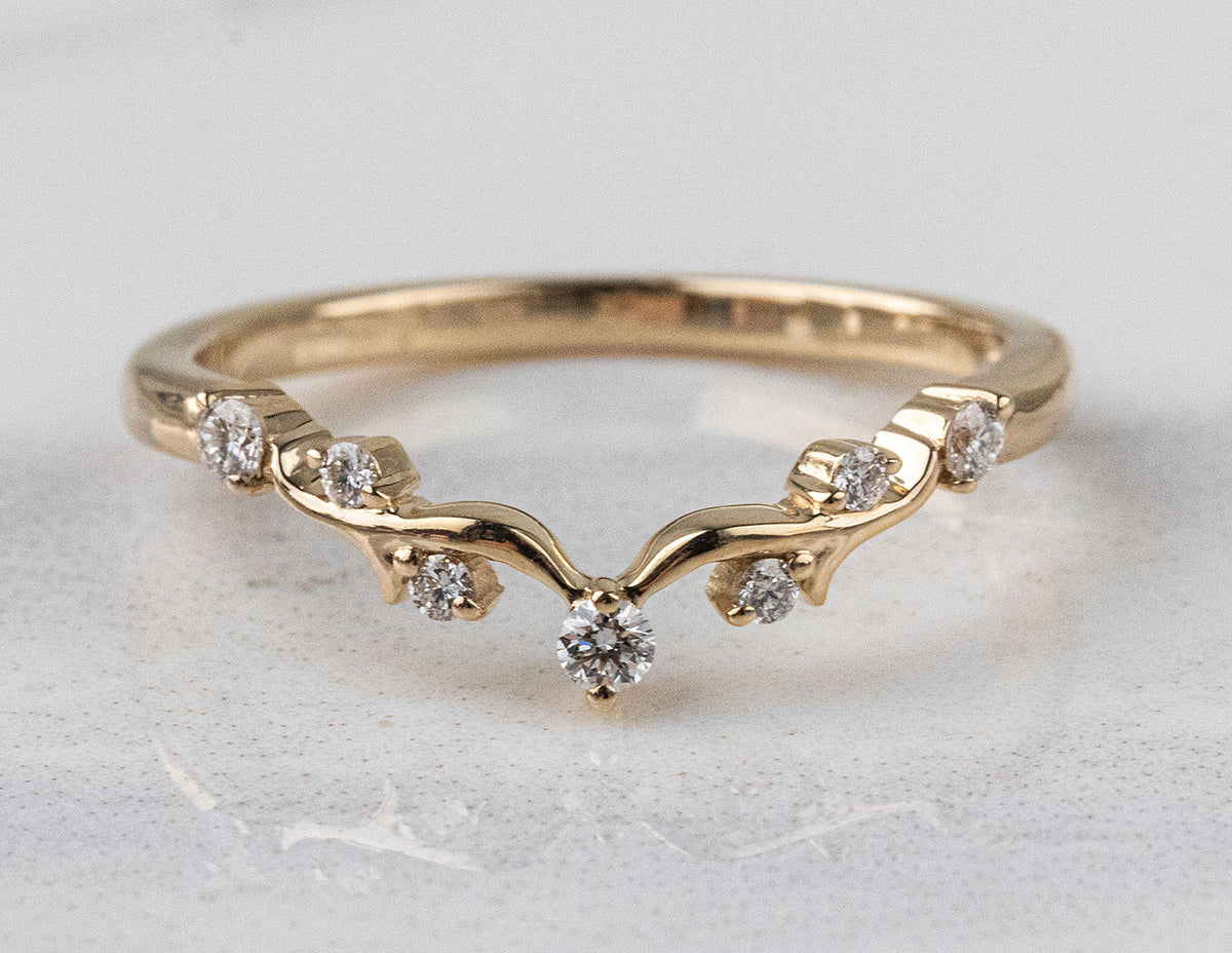 1/8ct. t.w. Vintage Diamond Wedding Ring in 14K Yellow Gold