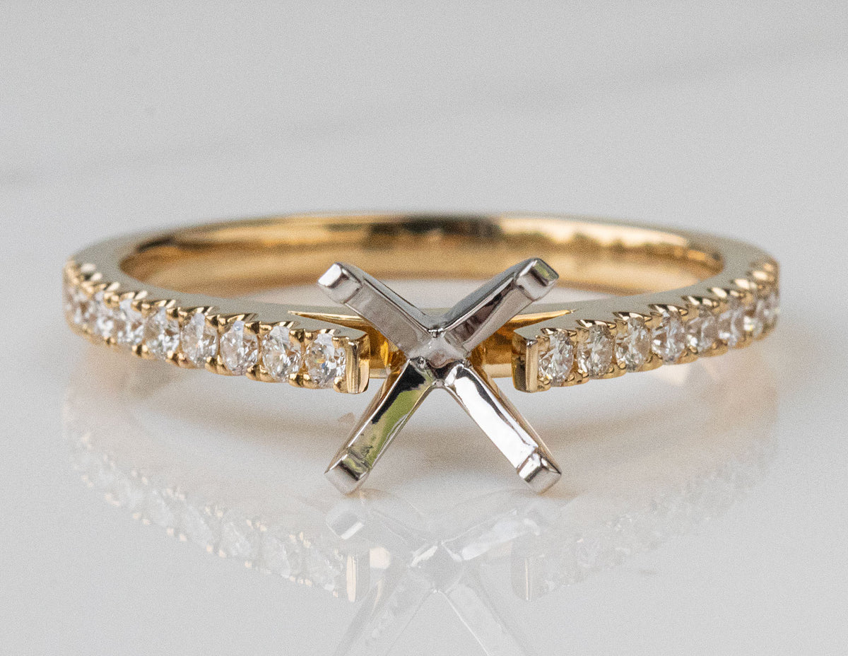 1/4ct. t.w. Diamond Engagement Ring in 14K Yellow Gold
