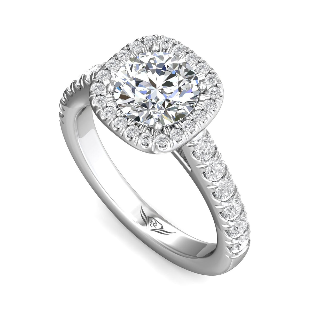 3/4ct. t.w. Diamond Engagement Ring in 14K White Gold