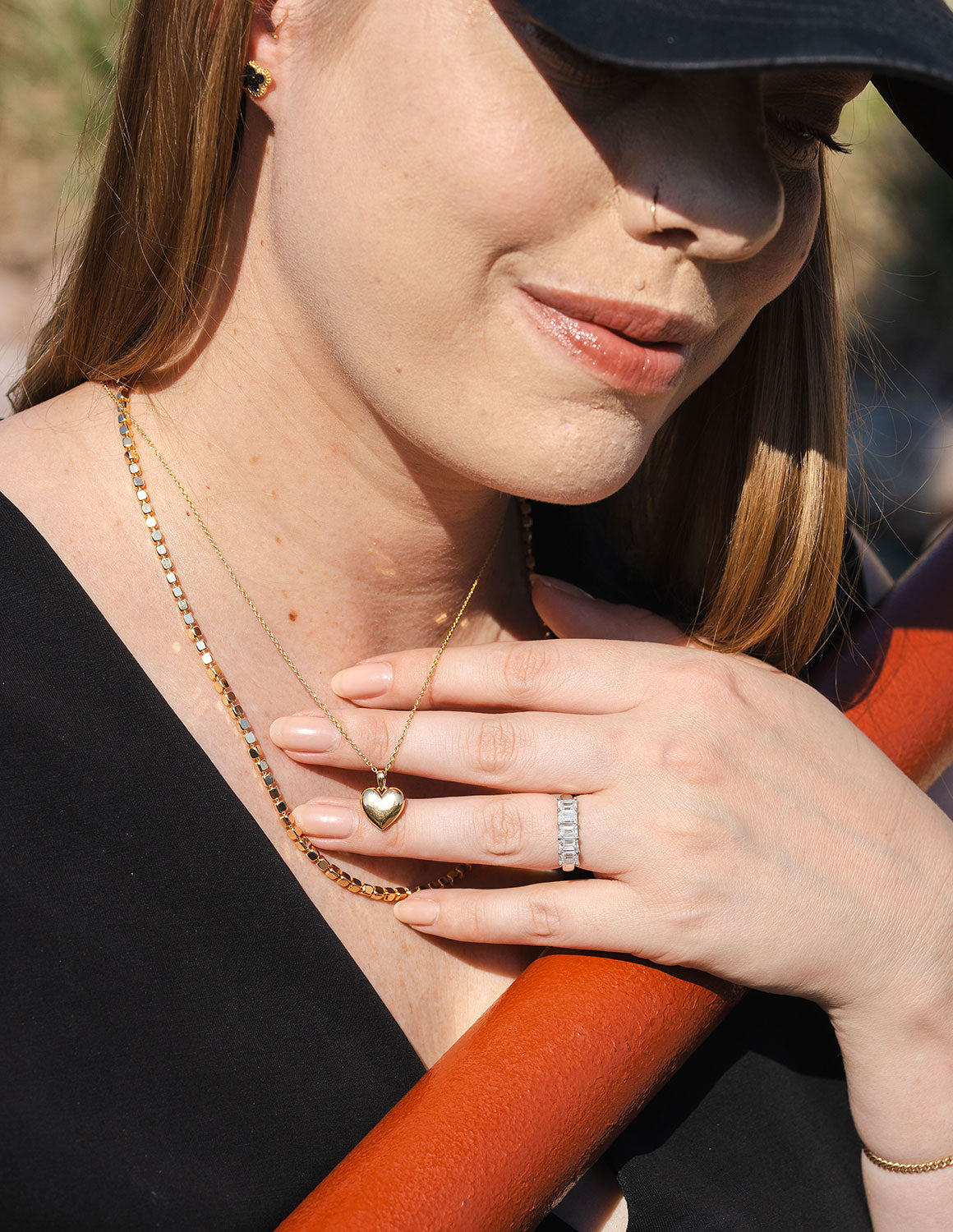 Small Heart Pendant in Vermeil