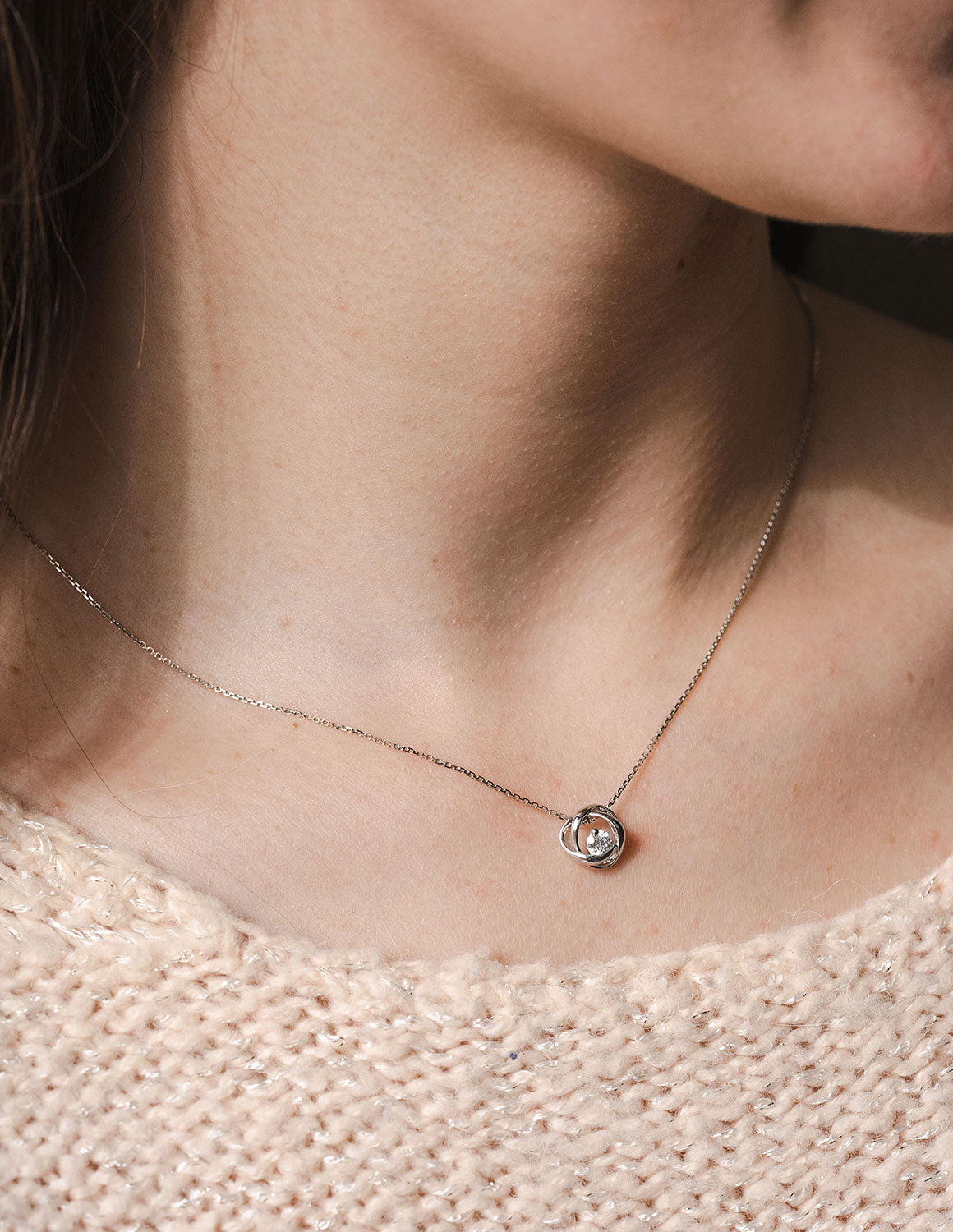 1/3ct. t.w. Kessler 81 Round Diamond Pendant in 14K White Gold