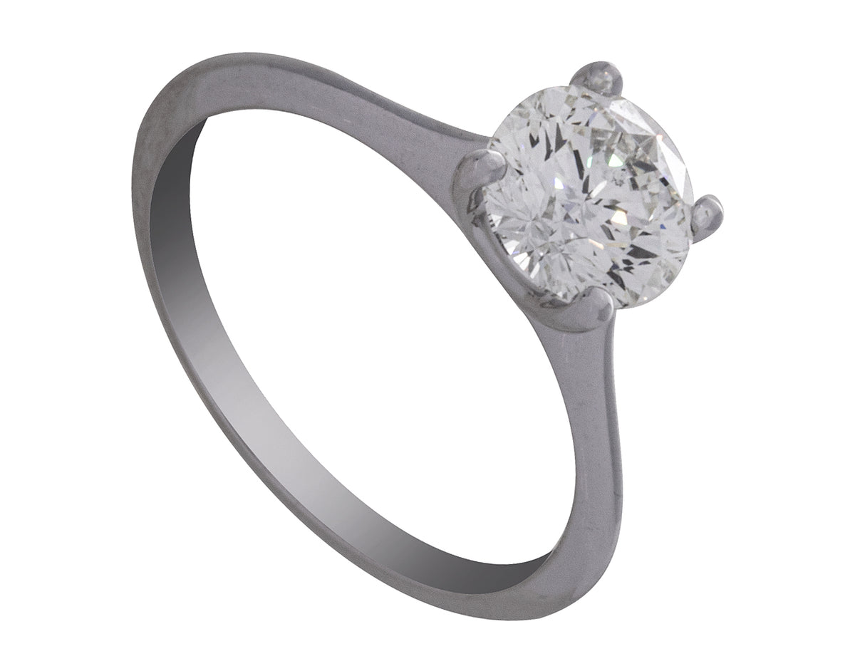 1 1/4ct. Kessler 81 Diamond Engagement Ring in 14K White Gold