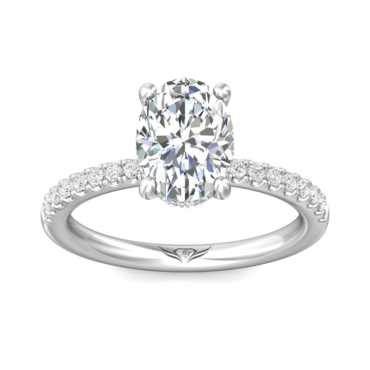 1/4ct. t.w. Diamond Engagement Ring in 14K White Gold