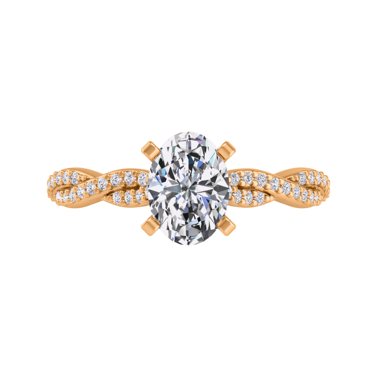1/4ct. t.w. Diamond Engagement Ring in 14K Yellow Gold