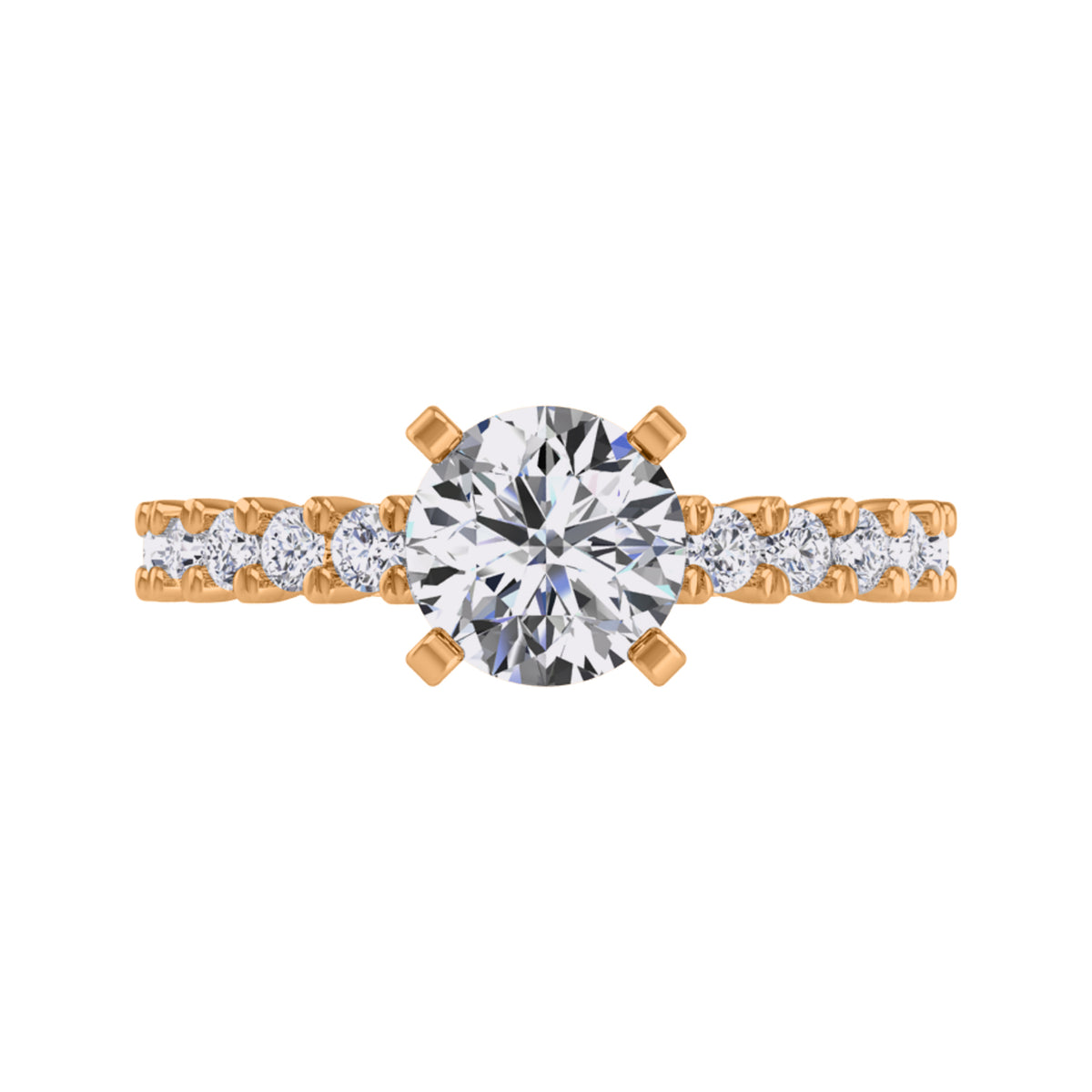3/4ct. t.w. Diamond Engagement Ring in 14K Yellow Gold