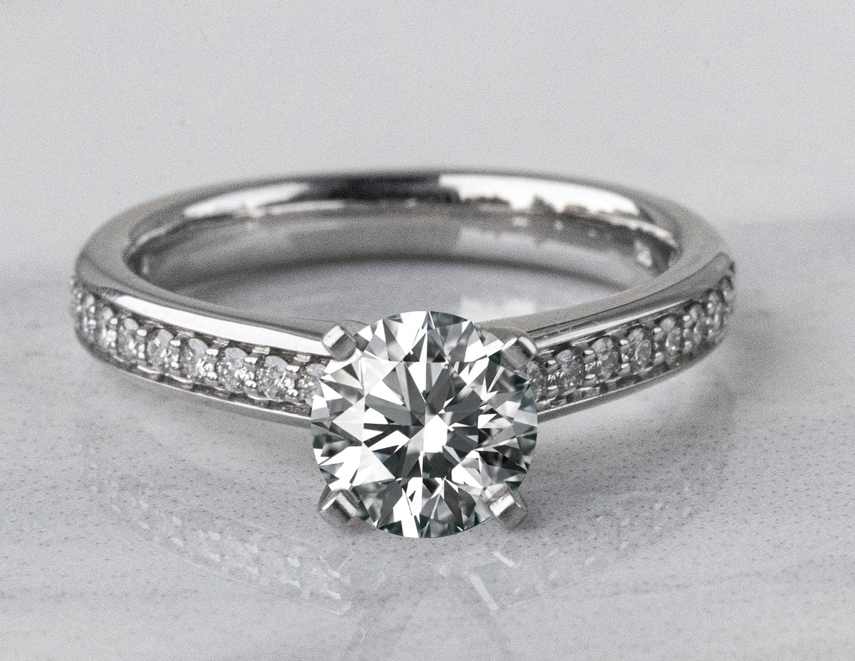 1/5ct. t.w. Diamond Engagement Ring in 14K White Gold