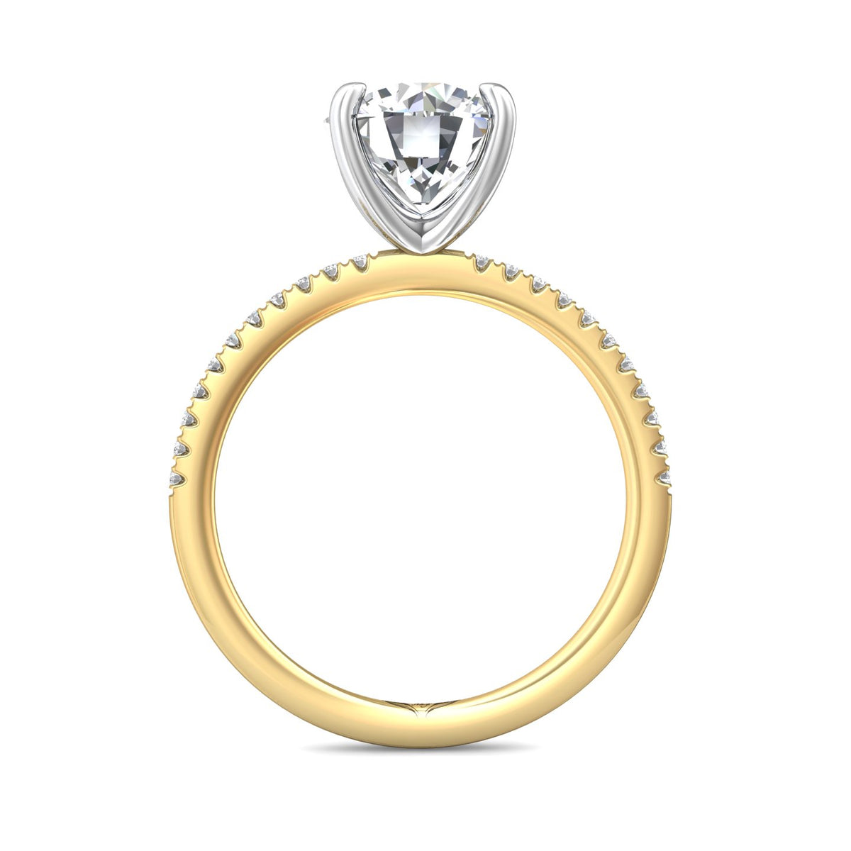 1/8ct. t.w. Diamond Engagement Ring in 14K Yellow and White Gold